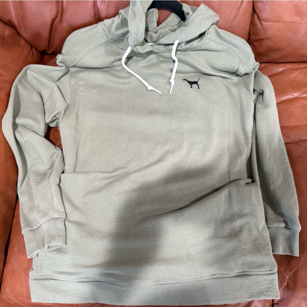 PINK Victoria's Secret Men's Hoodie - Sage Green